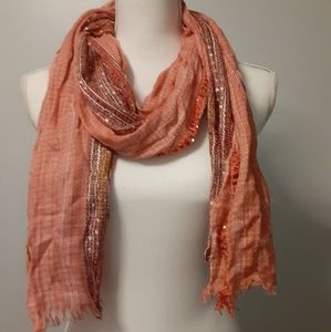 Cato Embellished Scarf Red OSFM